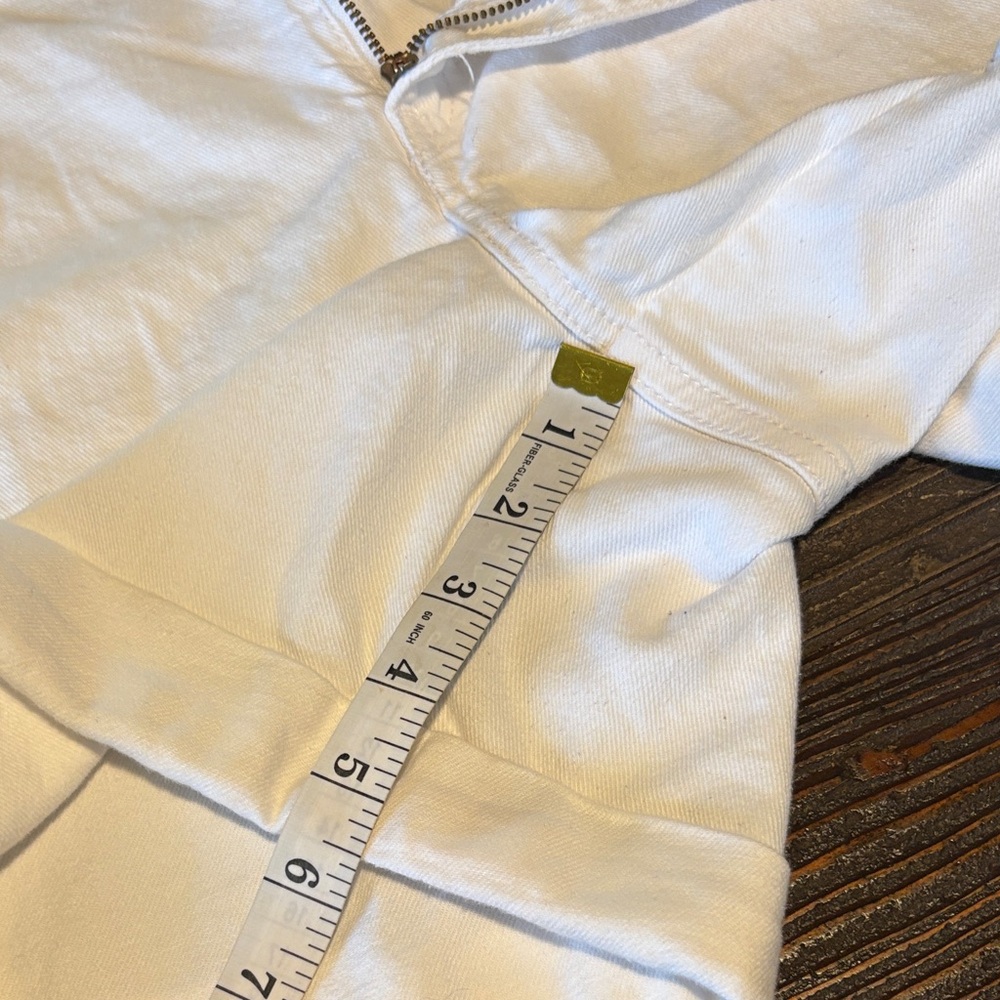 Lane Bryant White Denim Short Shorts - Picture 6 of 12